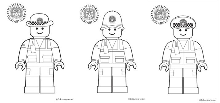 Colour-in Police Activities for Children